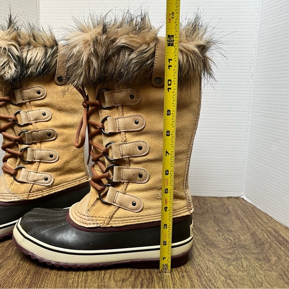 Sorel Joan of Arctic Waterproof Winter Boots Beige Purple Size 7 - Picture 11 of 13